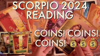 SCORPIO 2024 TAROT READING IVE NEVER SEEN SO MUCH MONEY IN YOUR READING MAJOR ABUNDANCE amp LOVE [upl. by Claudette]