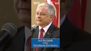 Kaczyński dziękuje Sikorskiemu [upl. by Buschi]