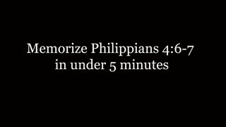 Memorize Philippians 467 in under 5 minutes song [upl. by Landre]