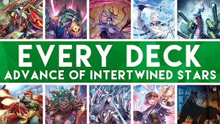 Every Deck Build For Advance of Intertwined Stars DBT03  Cardfight Vanguard [upl. by Odericus]