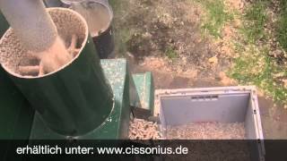 Cissonius Pellet Mill quotPM 200quot Holzspäne Pellets [upl. by Coralyn]