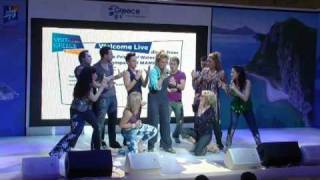 Official MAMMA MIA cast members perform at Westfield London  Official video [upl. by Idleman]