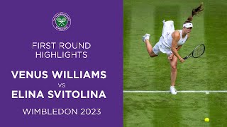 Svitolina Beats Williams  Venus Williams vs Elina Svitolina  Match Highlights  Wimbledon 2023 [upl. by Nnylarac]