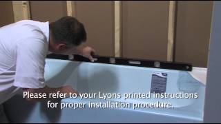 Lyons Victory Tub Installation Video [upl. by Laikeze]