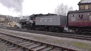 Keighley and Worth Valley Railway Steam Train Ride  Keighley to Oxenhope [upl. by Clem]