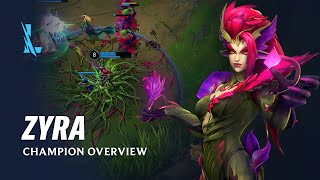 Zyra Champion Overview  Gameplay  League of Legends Wild Rift [upl. by Llehcnom]