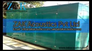 Acoustic Enclosure for DG Set  ZAK Acoustics Pvt Ltd [upl. by Atworth656]