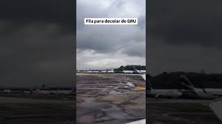 Aeroporto de Guarulhos caos na decolagem gru guarulhos avião [upl. by Hayouqes]