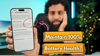 Maintain 100 Battery health on iPhone in Hindi 2024 [upl. by Eipper]