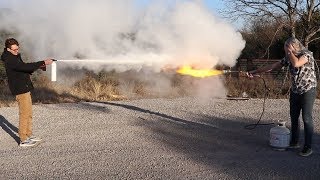 Flame Thrower VS FIRE EXTINGUISHER [upl. by Martel768]