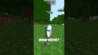 Powder Snow Bucket Trick Minecraft [upl. by Lietman266]