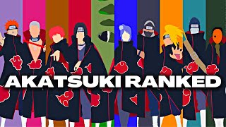 Ranking The Akatsuki From Weakest To Strongest The Right Way [upl. by Jeanelle]