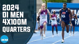 Mens 4x100 relays  2024 NCAA Outdoor Track and Field East and West Quarterfinals [upl. by Betteanne]