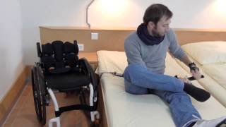 Rolli  Bett  Rolli Transfer mit Schuhe an und ausziehen [upl. by Emlin]