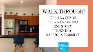 Condo Walk Through in Puerto Morelos Mexico with Run Away Realty [upl. by Llennehc186]