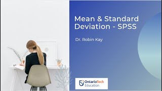 Mean amp Standard Deviation [upl. by Saxe]