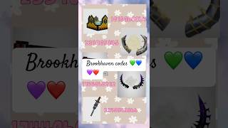 Brookhaven codes I hope this helps 🩷💙💚❤️✨ [upl. by Notnirt62]