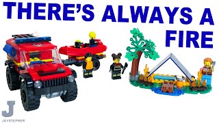 LEGO City 2024 4x4 Fire Engine With Rescue Boat 60412 Unboxing amp Review [upl. by Akemor]