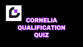 CrowdGen Cornelia Qualification Quiz Answer Keys [upl. by Hosea]