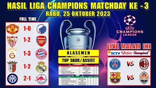 Hasil Liga Champions Tadi Malam  MAN UNITED vs COPENHAGEN  SEVILLA vs ARSENAL  UCL 2023 [upl. by Nilyarg]