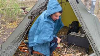 Extreme Winter Cold Camping in Alaska 45C Backcountry Hot Tent Camping [upl. by Rafi35]