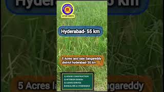 5 Acres land sale  Acre 66 lakhs  Hyderabad 55 km  Sangareddy district [upl. by Llemhar]