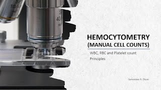 Hemocytometry Principles Manual Blood Cell Counts Module 8 [upl. by Srini]