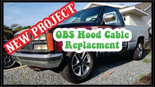 Replacing Hood Release Cable on an OBS Chevy  GMC 19881998 CK [upl. by Mairam]