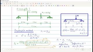 Dunkerleys eqn and Rayleighs method  examples [upl. by Gladis]