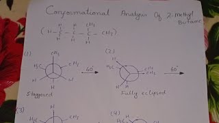 Conformational analysis of 2methyl butane [upl. by Amekahs]