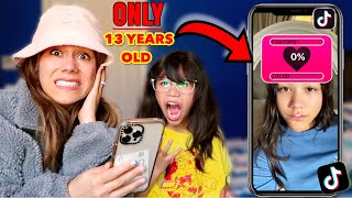 8 YEAR OLD REACTS TO SISTERS TIK TOKS EXPOSED  Familia Diamond [upl. by Ahsema]