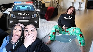 POLICE ARE FOLLOWING ME HOME PRANK ON MOM  SHES PREGNANT [upl. by Assiruam]