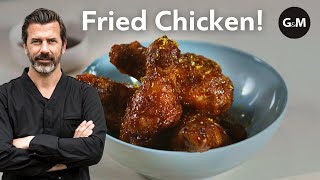 Rezept Fried Chicken von Andreas Caminada  GaultMillau Schweiz [upl. by Enahpad]