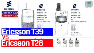 Graphical Comparison of Ericsson T28 vs Ericsson T39 Mobile Phones [upl. by Aynuat]