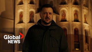 “The evil will lose” Zelenskyy delivers holiday message to Ukrainians amid war with Russia [upl. by Klute749]