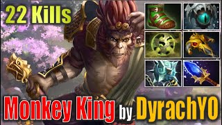 DyrachYO  Monkey King 22 Kills How to play MK like PRO  POS1 Dota 2 Ultra Graphics 4K UHD [upl. by Eleonore76]