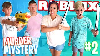 Roblox Murder Mystery Game In Real Life FUNhouse Family Round 2 [upl. by Neelyahs]