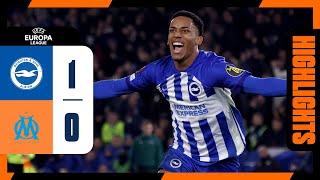 UEL Highlights Brighton 1 Marseille 0 [upl. by Aneetsyrk]