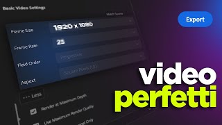 Esportare un video PERFETTO in Premiere Pro [upl. by Hteazile753]