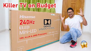 Killer 240Hz 4K TV on Budget Hisense U7K Unboxing 🤯 Paisa Vasool [upl. by Kalli]