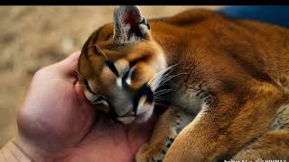 AI Generated Baby Cougar  Video Test [upl. by Anoblav13]