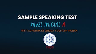 Inicial A Sample Speaking Test [upl. by Assilem]