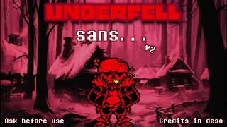 Underfell AU  sans v2  ask before use [upl. by Adnamahs]