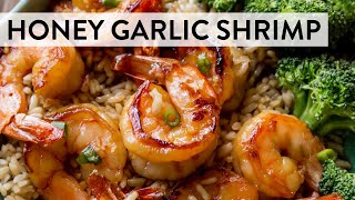 Honey Garlic Shrimp  Sallys Baking Recipes [upl. by Aryl]