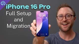 How to Setup a NEW iPhone 16 or 16 Pro AND Transfer Your Data [upl. by Hesler]