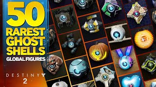 50 Rarest Ghost Shells in Destiny 2 [upl. by Viehmann]