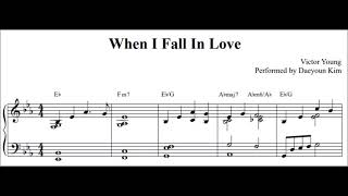 ballad jazz piano When I Fall In Love sheet music [upl. by Bogoch592]