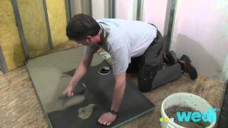 wedi Riolito Shower Base installation [upl. by Seroka]