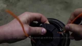 How to Replace Nylon Brushcutter String Trimmer Line Honda UMK425U [upl. by Zetneuq]