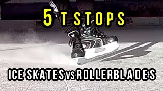 5 Ways to TSTOP on ICE amp INLINE SKATES [upl. by Eiger]